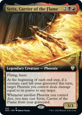 Syrix Carrier of the Flame (Extended Art) (180) [NCC] - MTG Single