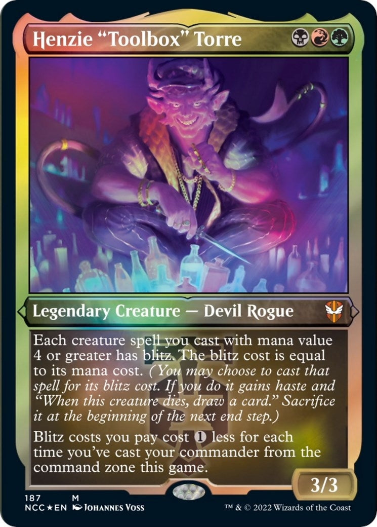 Henzie ’Toolbox’ Torre (Display Commander) - Thick Stock (187) [NCC] - MTG Single