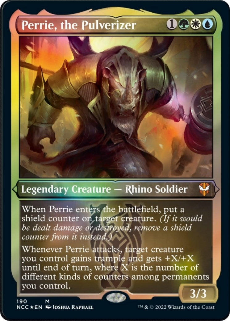 Perrie the Pulverizer (Display Commander) - Thick Stock (190) [NCC] - MTG Single