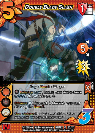 Double Blade Slash (65) [MHA2] - UniVersus Single
