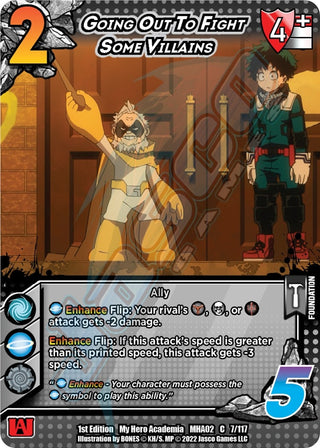 Going Out To Fight Some Villains (7) [MHA2] - UniVersus Single