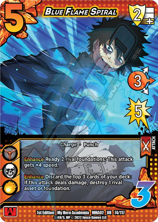 Blue Flame Spiral (74) [MHA2] - UniVersus Single