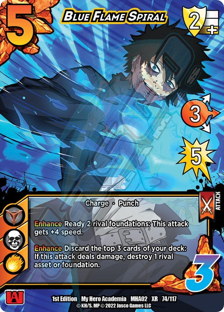 Blue Flame Spiral (XR) (74) [MHA2] - UniVersus Single