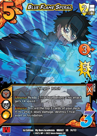 Blue Flame Spiral (XR) (74) [MHA2] - UniVersus Single