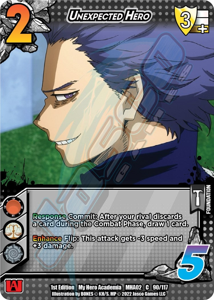 Unexpected Hero (90) [MHA2] - UniVersus Single