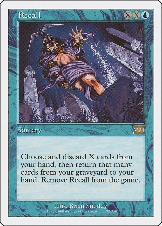 Recall (92) [6ED] - MTG Single