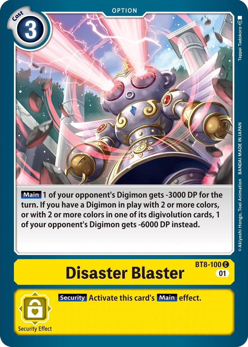 Disaster Blaster (8100) [BT08] - Digimon Card Game Single