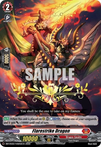 Flarestrike Dragon (Hot Stamped) (2022022022) [EVENT] - Cardfight Vanguard Single