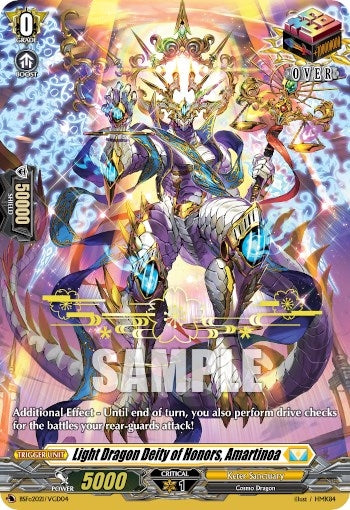 Light Dragon Deity of Honors Amartinoa (Hot Stamped) (202104) [EVENT] - Cardfight Vanguard Single