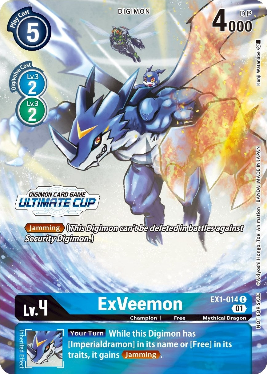 ExVeemon - EX1-014 (Ultimate Cup 2022) (1014) [EX01] - Digimon Card Game Single