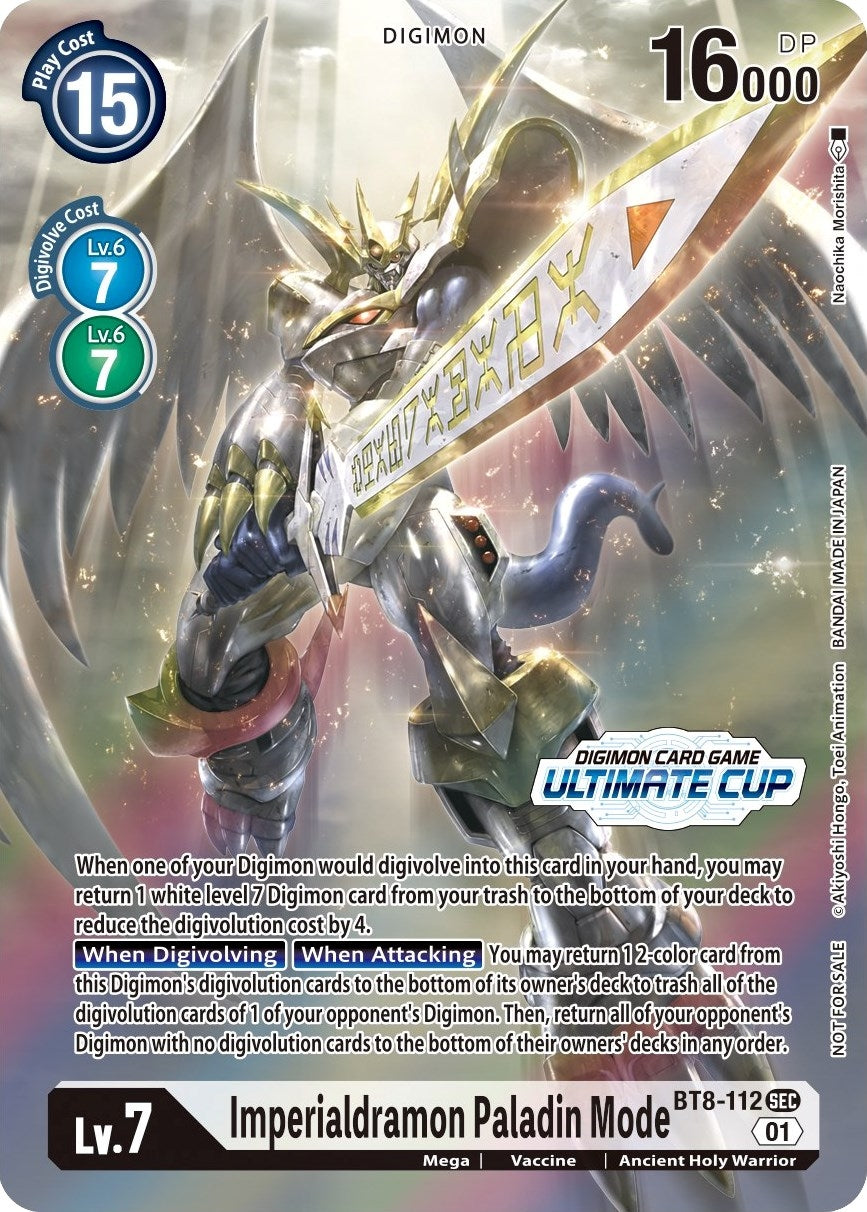 Imperialdramon Paladin Mode (Ultimate Cup 2022) (8112) [BT08] - Digimon Card Game Single