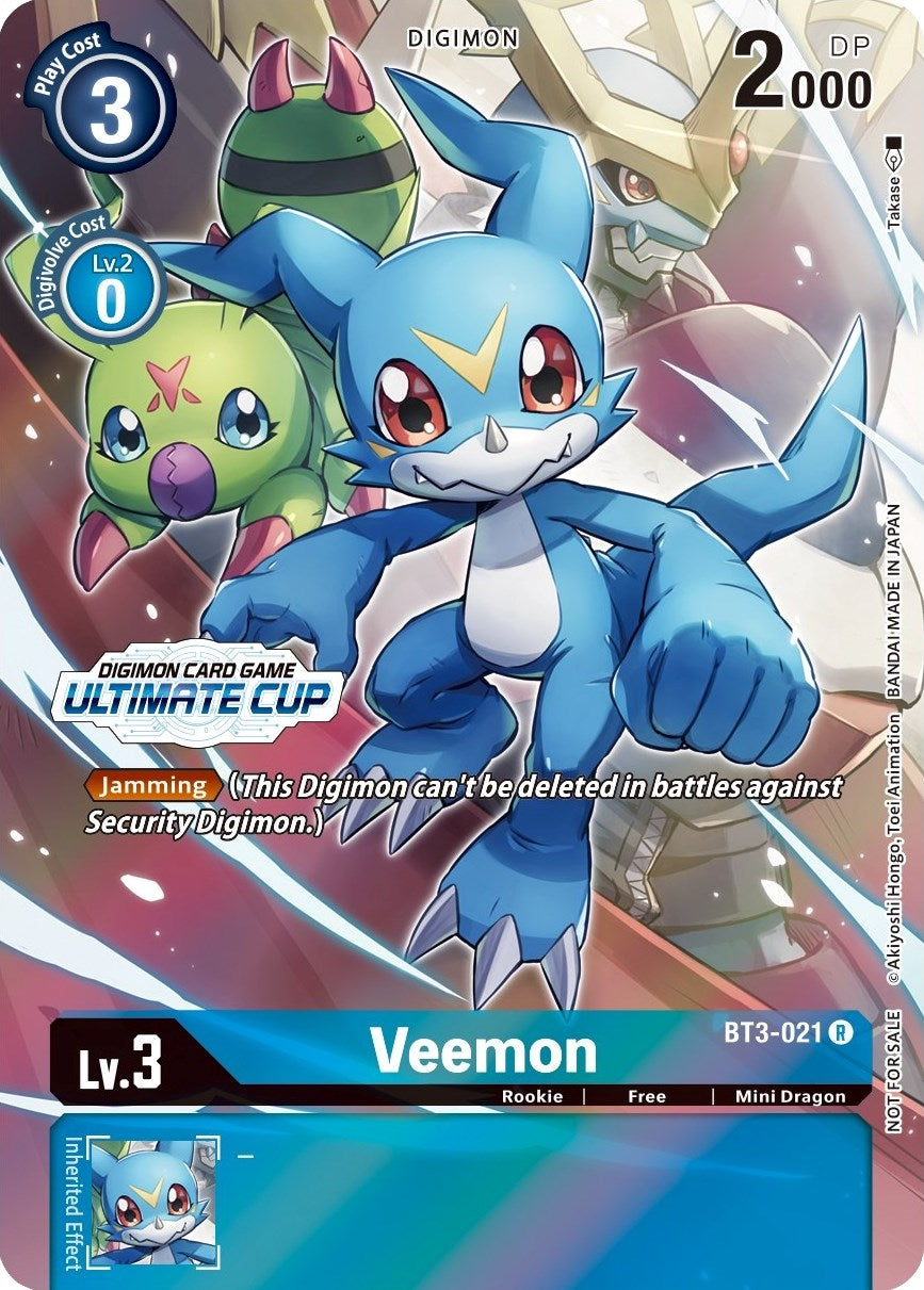 Veemon - BT3-021 (Ultimate Cup 2022) (3021) [BT01-03] - Digimon Card Game Single