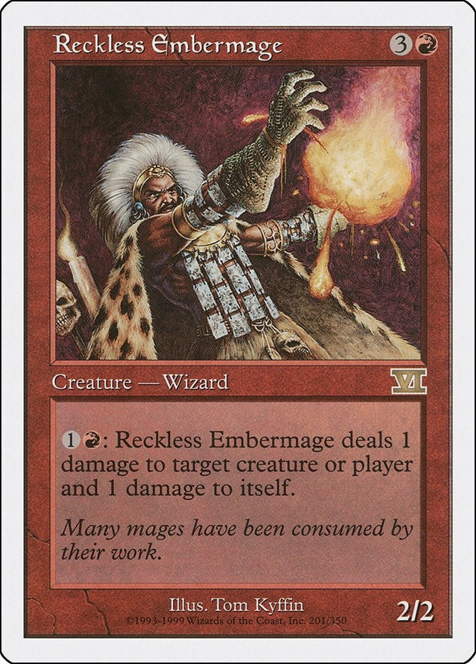 Reckless Embermage (201) [6ED] - MTG Single