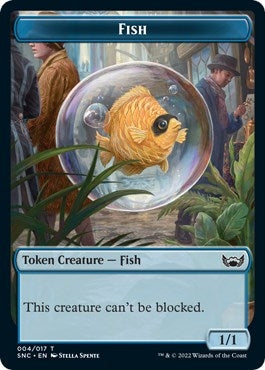 Fish // Citizen Double-sided Token (0) [SNC] - MTG Single