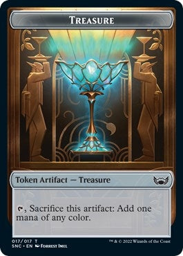 Treasure (017) // Rogue Double-sided Token (0) [SNC] - MTG Single