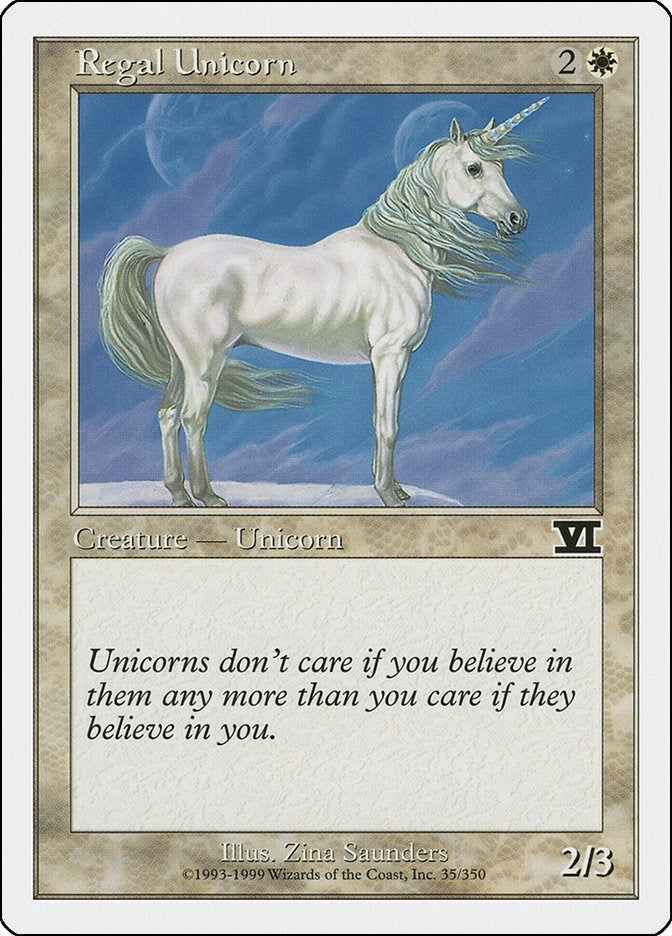 Regal Unicorn (35) [6ED] - MTG Single