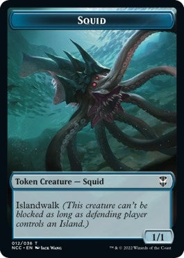 Squid // The Monarch Double-sided Token (0) [NCC] - MTG Single