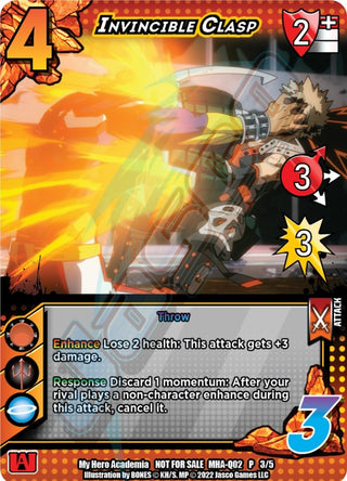 Invincible Clasp (Quirk Pack 2) (235) [MHAP] - UniVersus Single