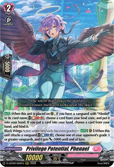 Privilege Potential Phenael (2006) [D-LBT02] - Cardfight Vanguard Single