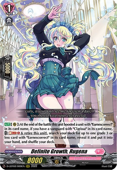 Definite Growth Rugena (2009) [D-LBT02] - Cardfight Vanguard Single