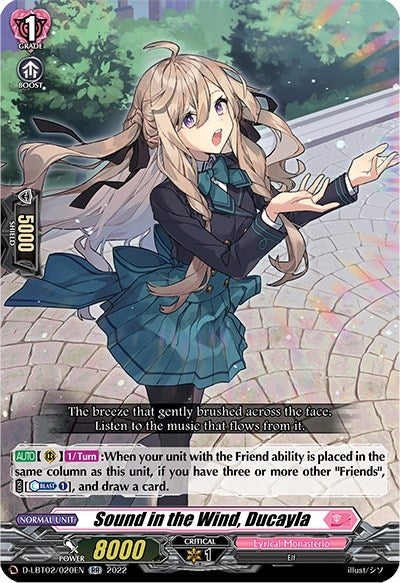 Sound in the Wind Ducayla (2020) [D-LBT02] - Cardfight Vanguard Single