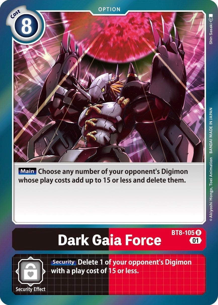 Dark Gaia Force (8105) [BT08] - Digimon Card Game Single
