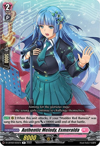 Authentic Melody Esmeralda (2035) [D-LBT02] - Cardfight Vanguard Single