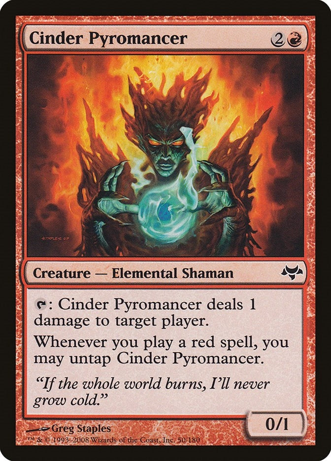 Cinder Pyromancer (50) [EVE] - MTG Single