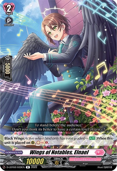 Wings of Notables Elnael (2039) [D-LBT02] - Cardfight Vanguard Single