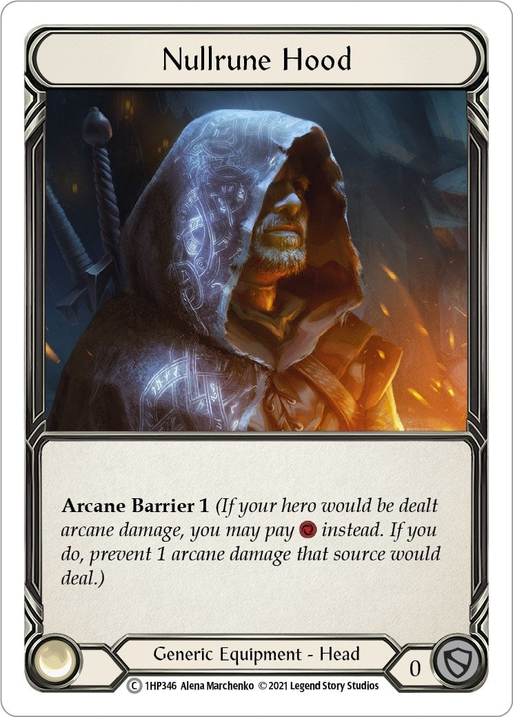 Nullrune Hood (1) [1HP] - Flesh and Blood TCG Single