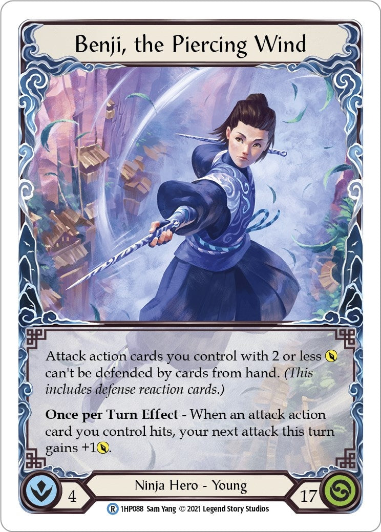 Benji the Piercing Wind (1) [1HP] - Flesh and Blood TCG Single
