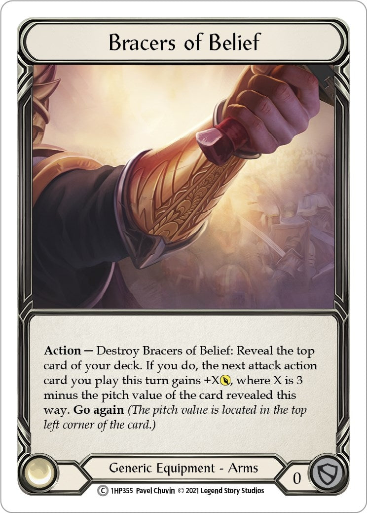 Bracers of Belief (1) [1HP] - Flesh and Blood TCG Single