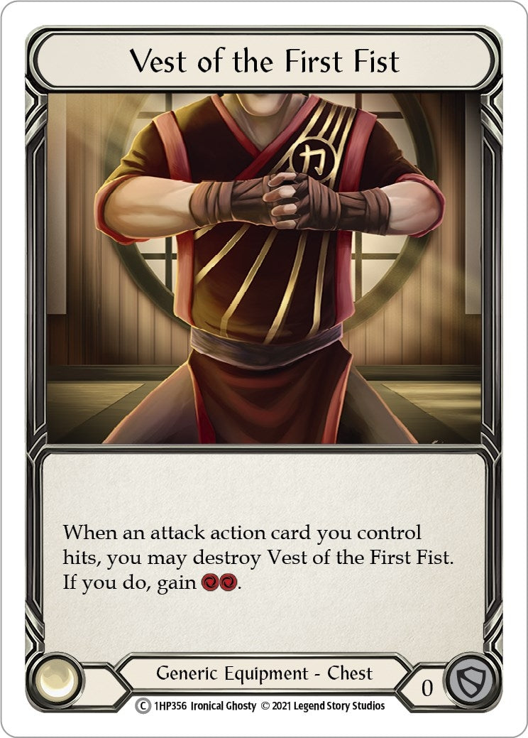 Vest of the First Fist (1) [1HP] - Flesh and Blood TCG Single
