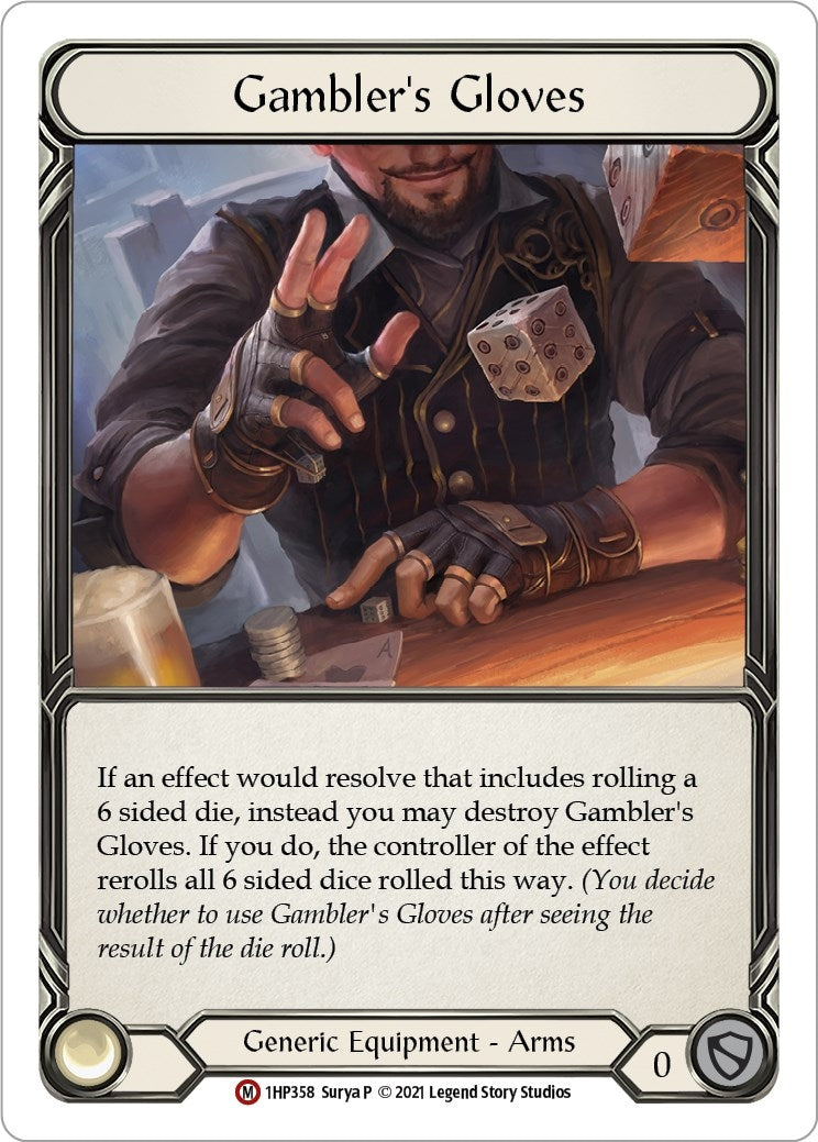 Gambler’s Gloves (1) [1HP] - Flesh and Blood TCG Single
