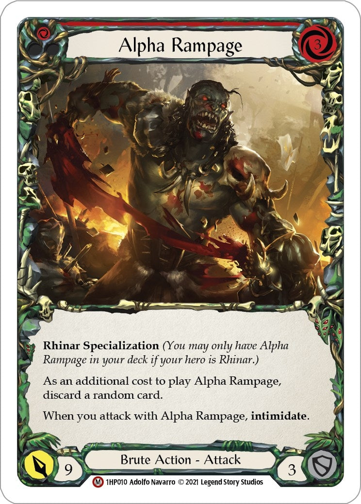Alpha Rampage (1) [1HP] - Flesh and Blood TCG Single