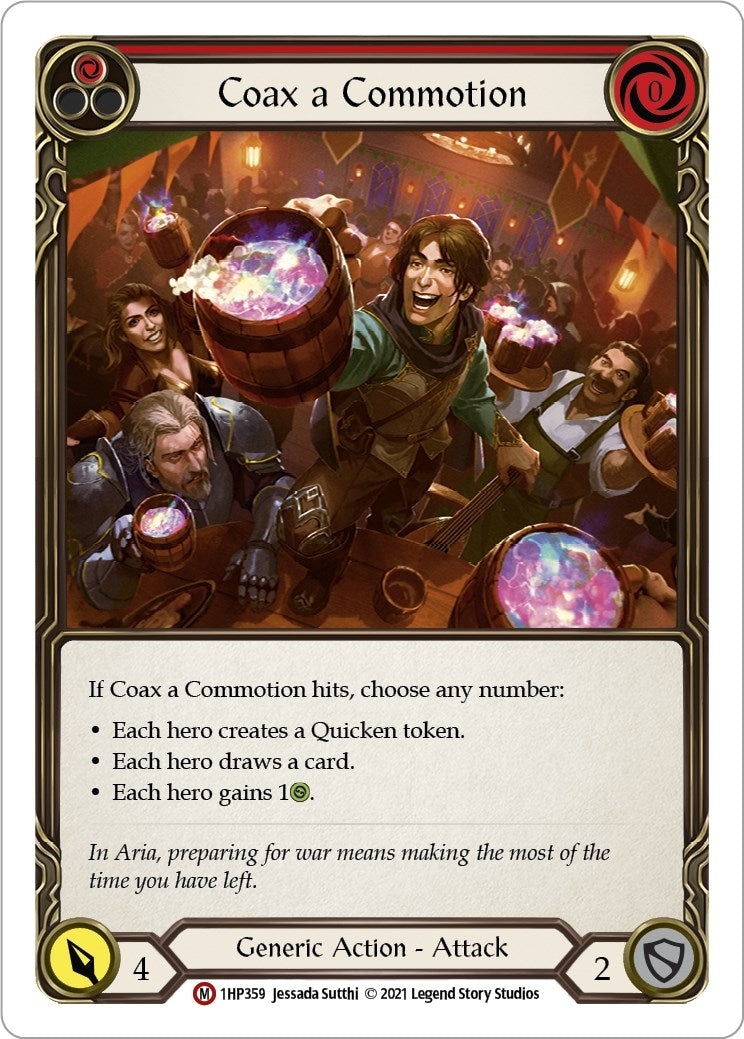 Coax a Commotion (1) [1HP] - Flesh and Blood TCG Single