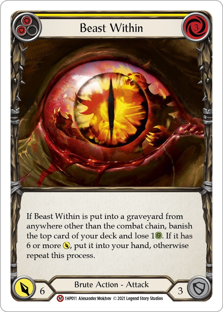 Beast Within (1) [1HP] - Flesh and Blood TCG Single