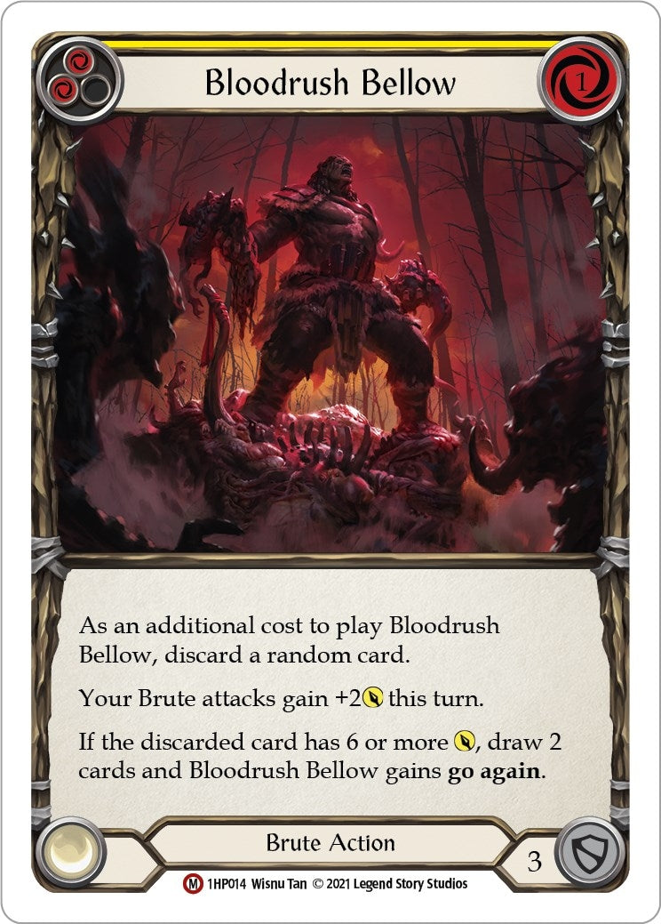 Bloodrush Bellow (1) [1HP] - Flesh and Blood TCG Single
