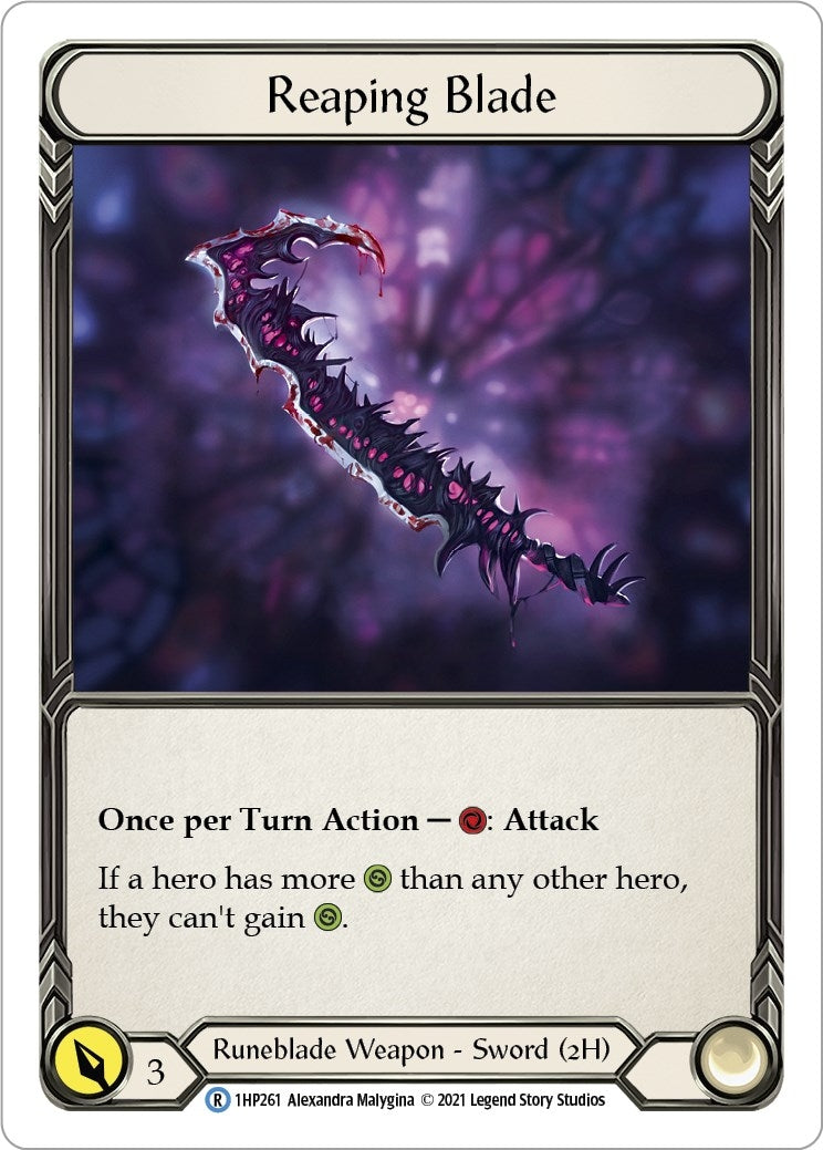 Reaping Blade (1) [1HP] - Flesh and Blood TCG Single