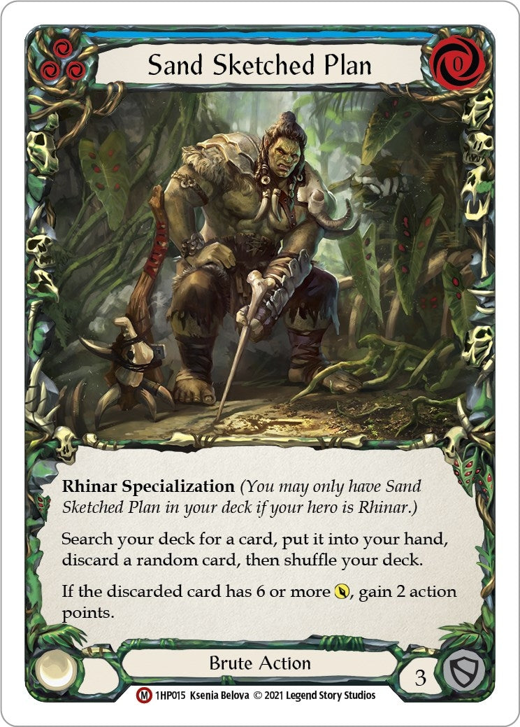 Sand Sketched Plan (1) [1HP] - Flesh and Blood TCG Single