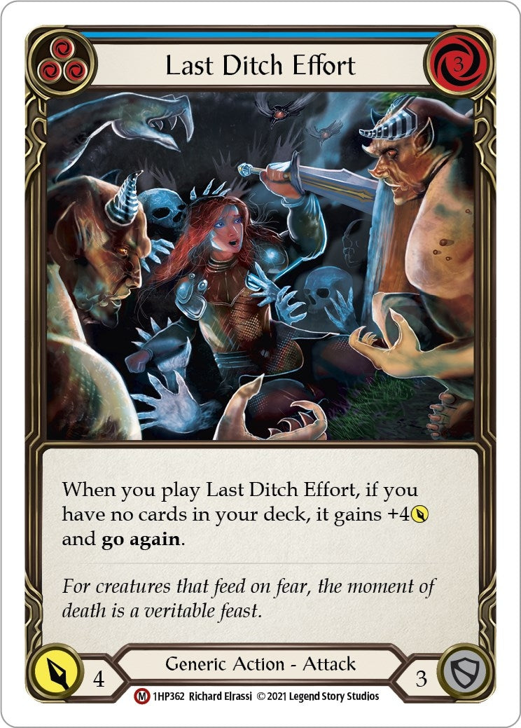 Last Ditch Effort (1) [1HP] - Flesh and Blood TCG Single
