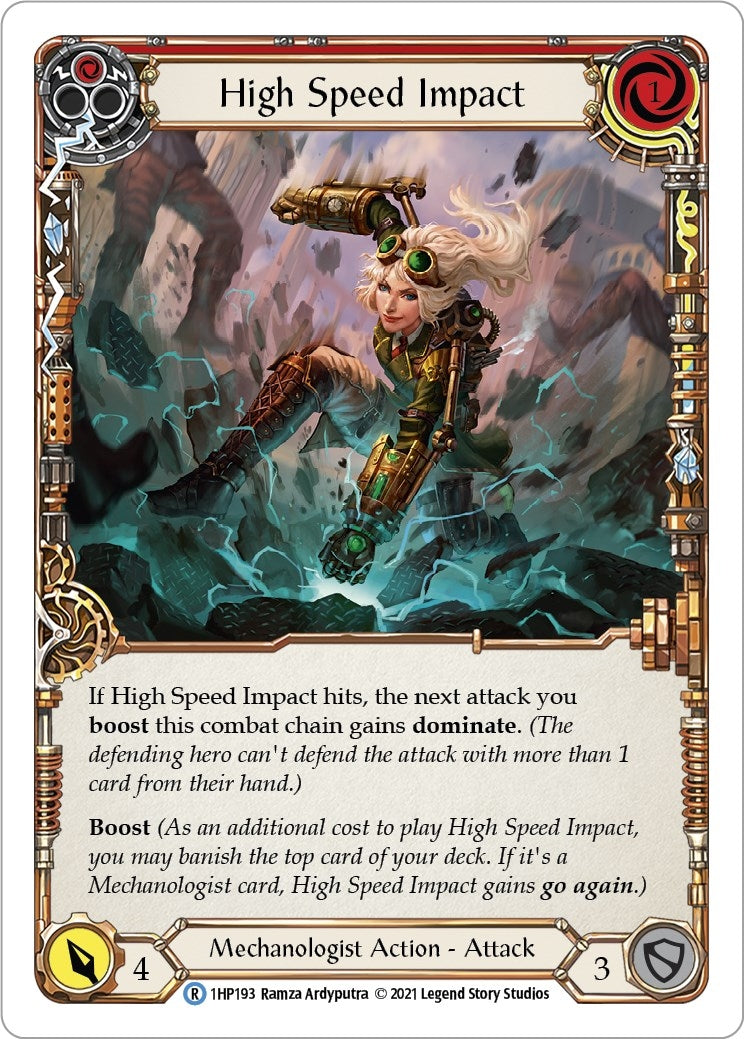 High Speed Impact (Red) (1) [1HP] - Flesh and Blood TCG Single