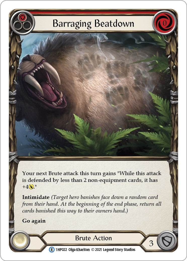 Barraging Beatdown (Red) (1) [1HP] - Flesh and Blood TCG Single