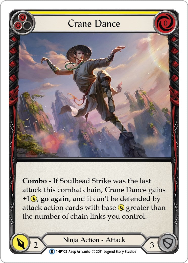 Crane Dance (Yellow) (1) [1HP] - Flesh and Blood TCG Single