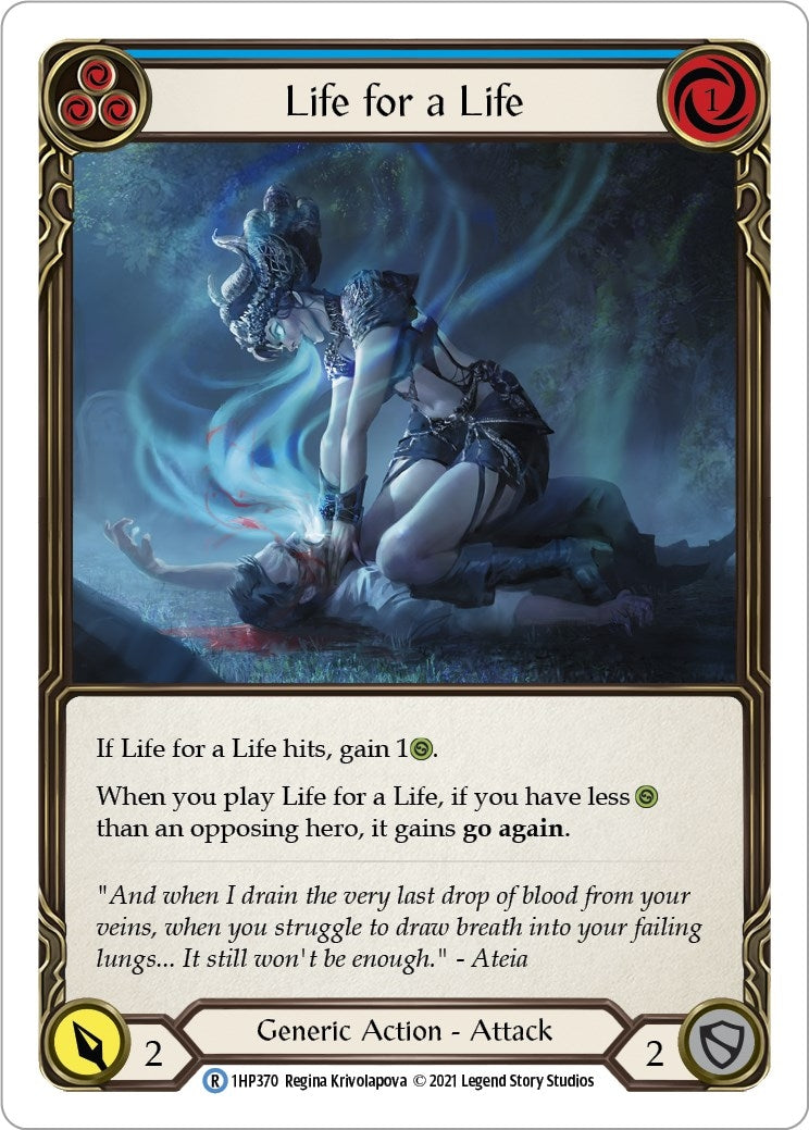 Life for a Life (Blue) (1) [1HP] - Flesh and Blood TCG Single