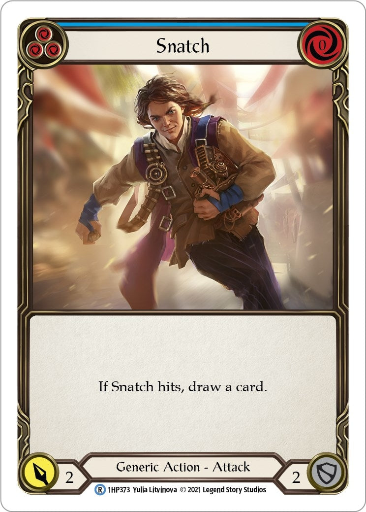 Snatch (Blue) (1) [1HP] - Flesh and Blood TCG Single
