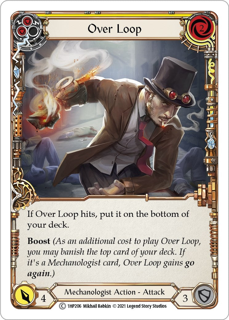 Over Loop (Yellow) (1) [1HP] - Flesh and Blood TCG Single