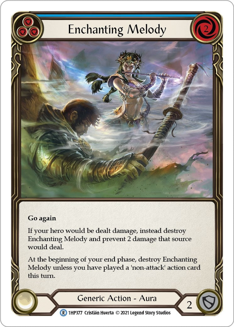 Enchanting Melody (Blue) (1) [1HP] - Flesh and Blood TCG Single