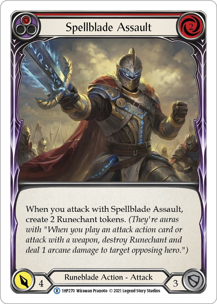 Spellblade Assault (Red) (1) [1HP] - Flesh and Blood TCG Single