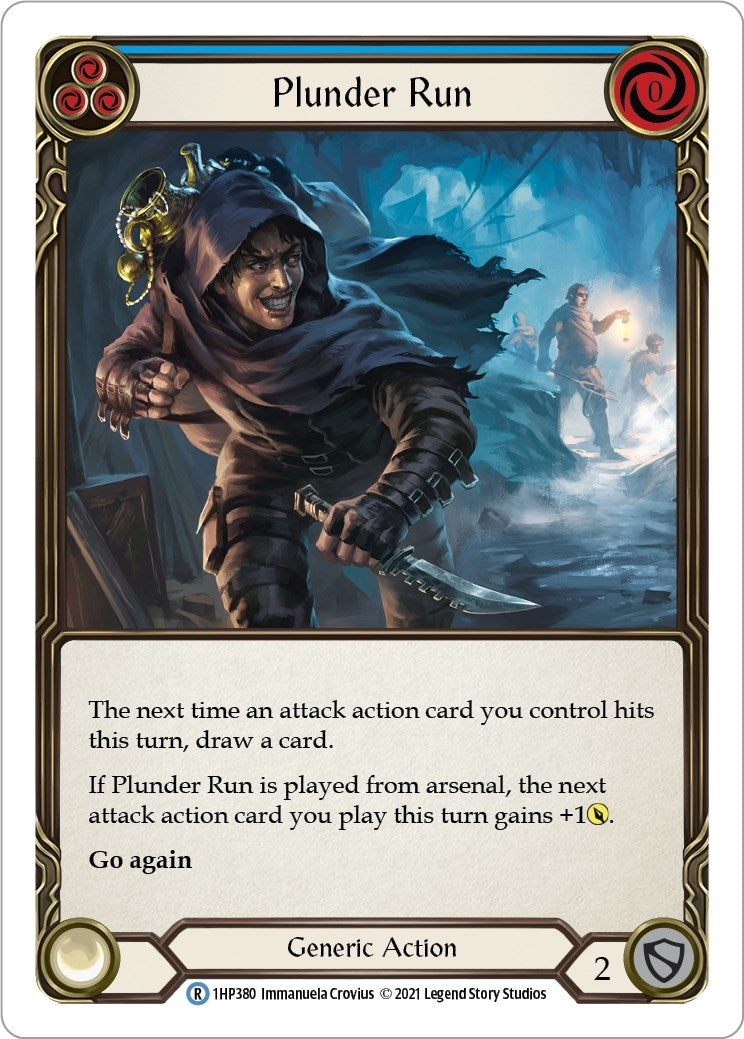 Plunder Run (Blue) (1) [1HP] - Flesh and Blood TCG Single